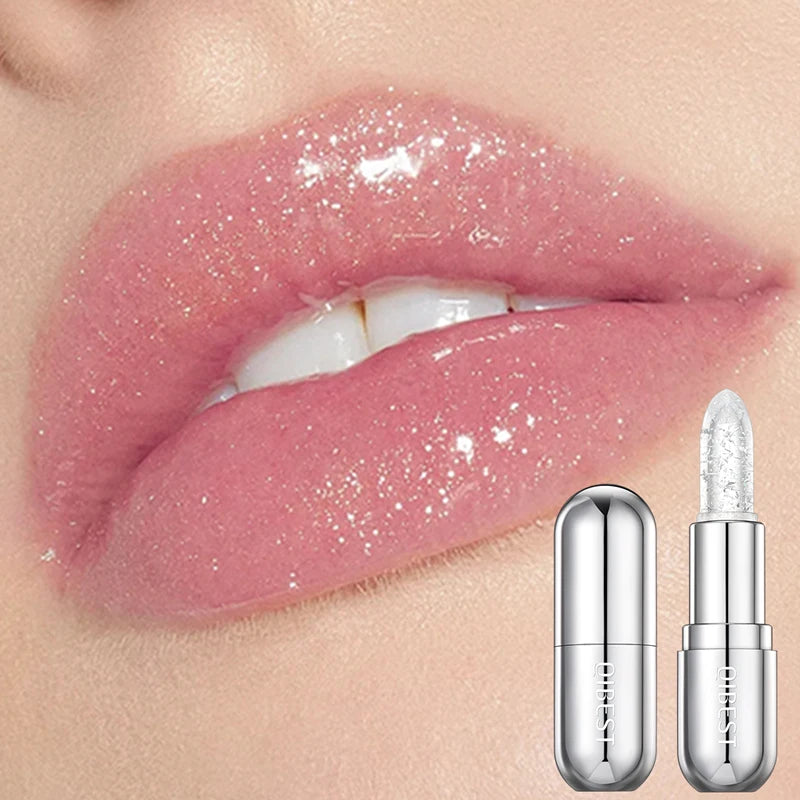 batom com glitter hidratante