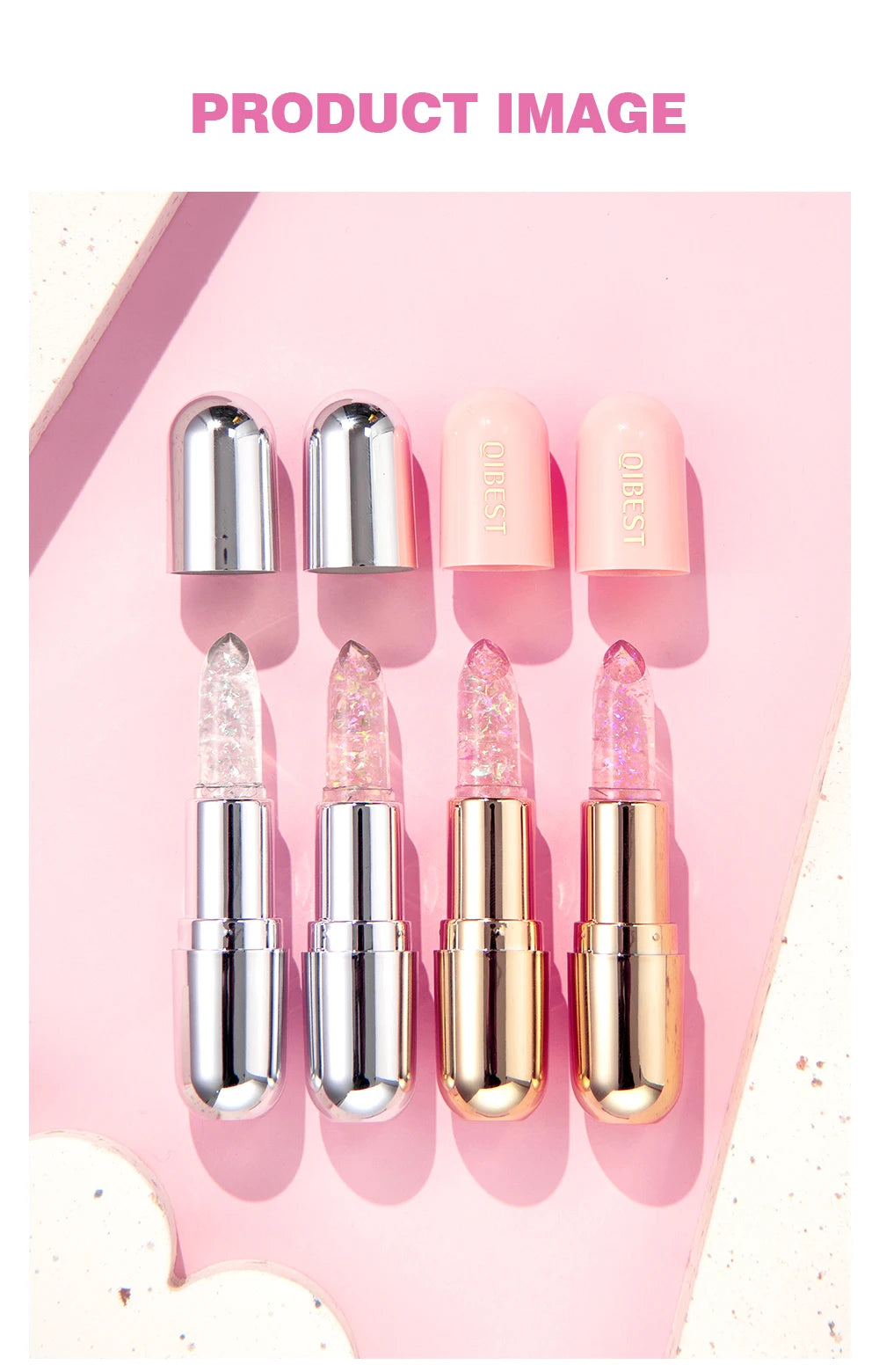 batom com glitter hidratante
