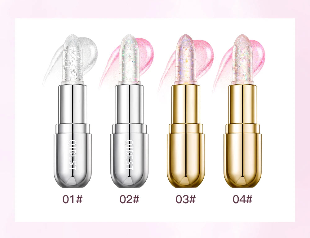 batom com glitter hidratante
