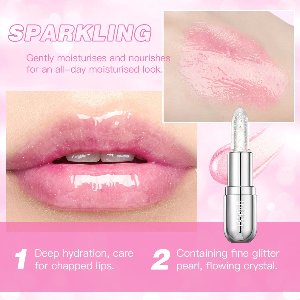 batom com glitter hidratante