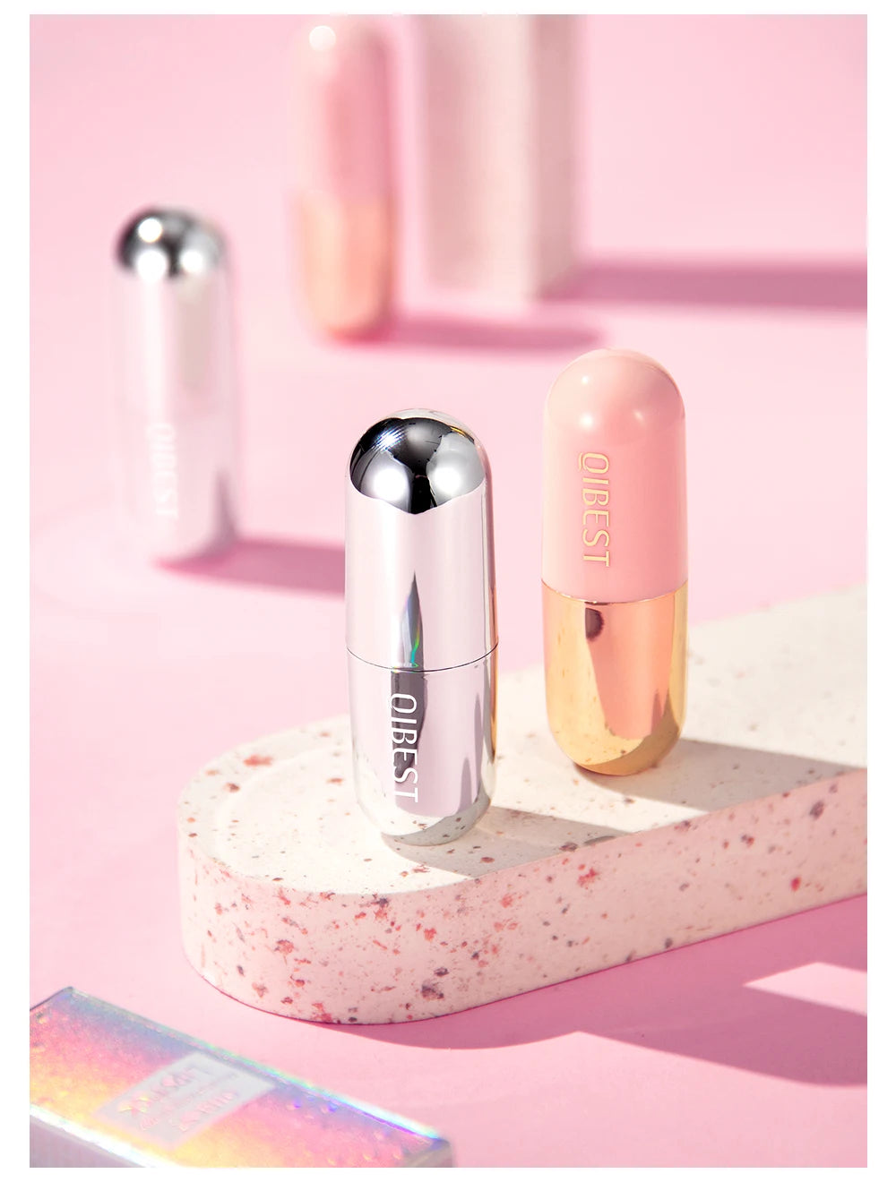 batom com glitter hidratante