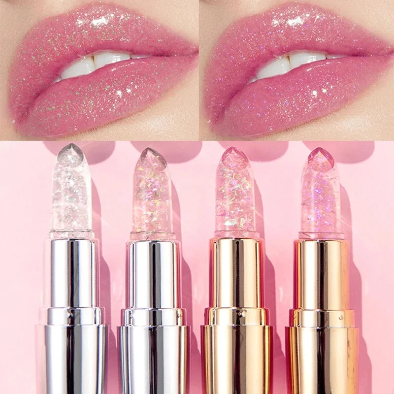 batom com glitter hidratante