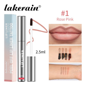 4Color Peel Off Lip Liner Tattoo Waterproof Long Lasting Matte Non-Stick Fading Lip Tint Sexy Red Contour Lips Make Up Cosmetics