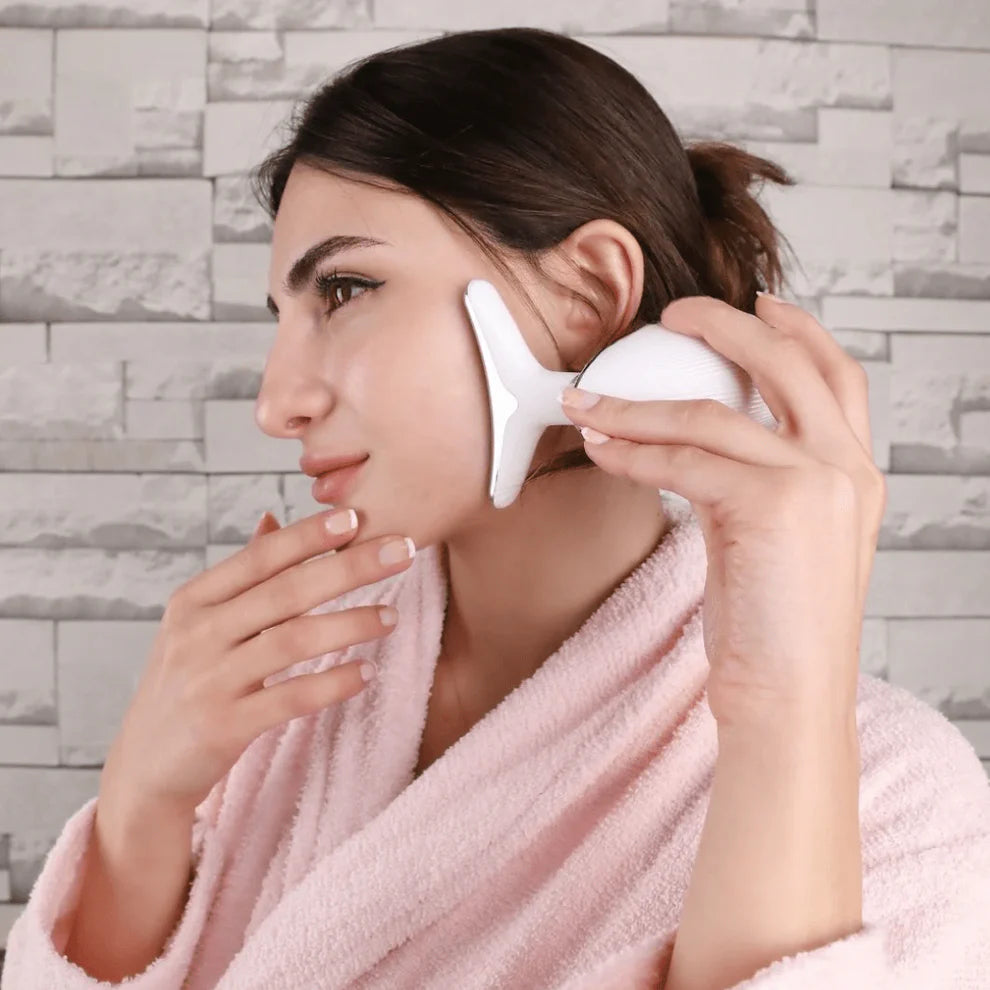 Massageador Facial Glow 🎀 A pele dos seus sonhos  🌱 100% Natural  ✨ Seguro e não tóxico